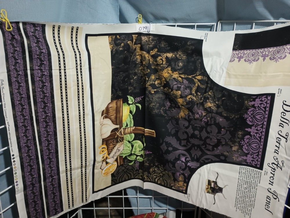 1 Panel “Della Terra” Cotton Apron Fabric