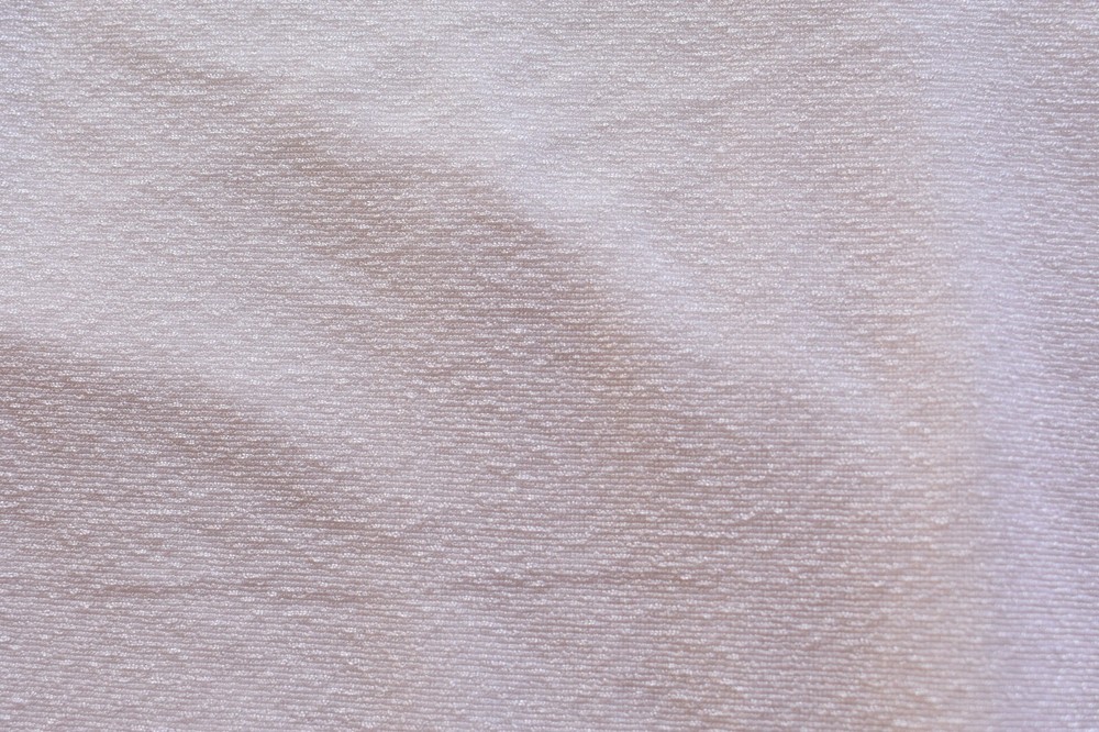WHITE 4 WAY STRETCH POLYESTER SEMI SHEER KNIT FABRIC 66X55 INCHES
