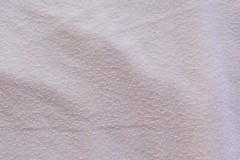 WHITE 4 WAY STRETCH POLYESTER SEMI SHEER KNIT FABRIC 66X55 INCHES