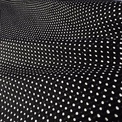 BLACK WHITE SWISS DOT TWEED FABRIC 58″ BY THE SMAL POLKA DOT FASHION FABRIC