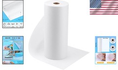 Iron-On Non-Woven Interfacing Fabric – White 11.6″ X 109yd for Quilting & Crafts