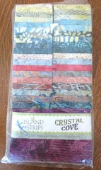 Crystal Cove 40 X 2 1/2 Strips Cotton Northcott 40 Pcs 20 Fabric Design