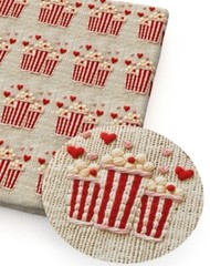 3D Popcorn embroidered look FAUX LEATHER SHEET 8″ x 12″ 1248304 LITCHI