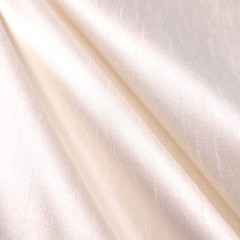 15 YARD LOT IVORY FAUX SILK POLY DUPIONI FABRIC 58″ IRRIDESCENT SLUB FABRIC