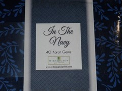 Wilmington Prints In The Navy 40 Karat Gems Fabric 40 pcs