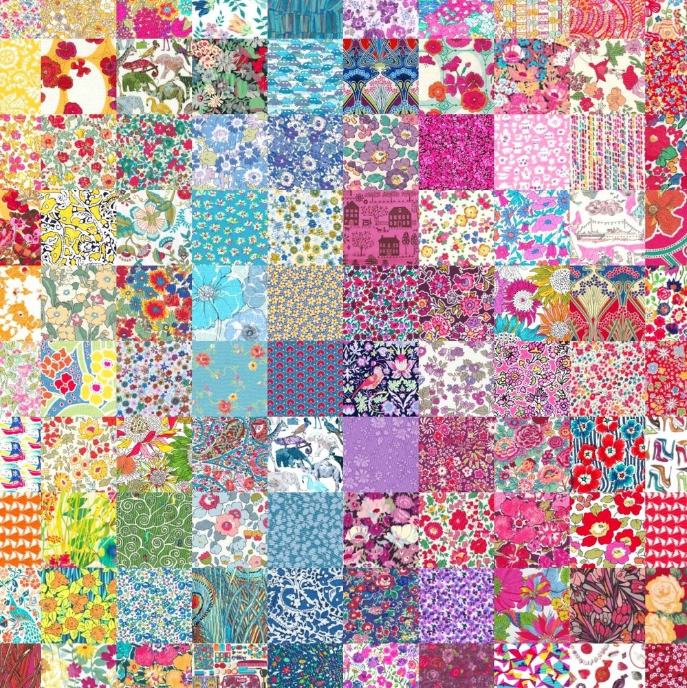 40 Liberty Tana Lawn™ 2.5″ Charm Squares, ‘LUCKY DIP’ – please read description
