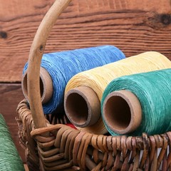 JeogYong 1mm Waxed Thread, 284 Yards 150D Flat Leather Sewing Army Green