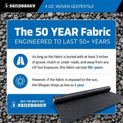 BULK 4 oz Woven Geotextile Fabric (USA MADE) | Driveway & Road Stabilization
