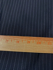 Black polyester pin stripe print fabric 1 yard plus 22″ x 58″