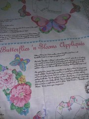 Lot Of 3 Cranston Print Works V.I.P Panels Butterflies ‘n Blooms Appliques