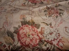 Floral On Beige Egyptian Cotton Fabric 34″ X 45″