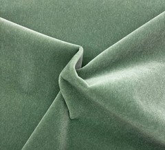 DESIGNER PLUSH MOHAIR SEAFOAM GREEN VELVET WOOL MULTIUSE FABRIC 1.5 YARD 55″W