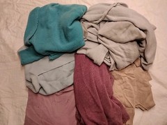 Cashmere Scraps Upcycle Sweaters Robe Craft Sewing Wool