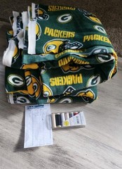 Green Bay Packers NFL Football Fleece Blanket Crafts Fabric Sewing 60″ (10 Yds?)