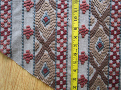 Stroheims’ Embroidered Global Fabric MASSIF Terracotta Brown Rust Green 1Yd+++