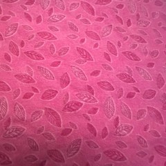 Pink Flannel Fabric Leaf Print 2.5 Yards 90×42 Soft Cotton Material Crafting