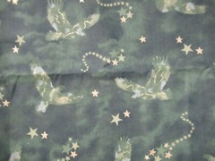 Fabric Traditions quilt-craft Cotton Fabric “EAGLES & STARS” Green/Gold SBTYX