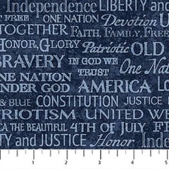 Stars & Stripes 10th Patriotic Stars cotton quilt fabric Northcott 20159-30