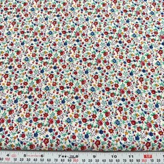 Vintage Florals on White Marcus Brothers Textiles Cotton Fabric by the HALF YARD