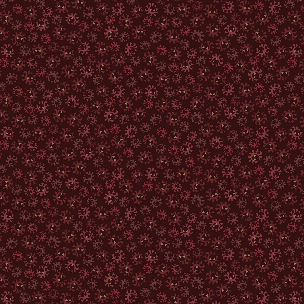 BENARTEX – Blue Mill by Pat Sloan – Mill Stone – Wine ,1/4 yard