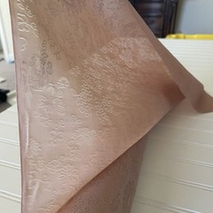 SILK PEACH CREAM FABRIC 10 Yards x 22 Inches Wide or 360 Inches x 22 Wide
