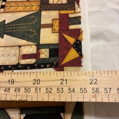 Leslie Beck VIP Fabrics Cranston Print Holiday Christmas Cotton Material 44×108