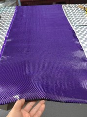 Black+ Purple Aramid Carbon Fiber Blended Fabric Carbon Fixed cloth 100cm*50cm