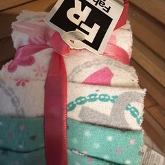 Two Cotto Flannel Pink And Light Green Jelly Rolls 2.5 X 42” 20 Strip Rolls