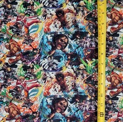 ATTACK ON TITAN COLLAGE ANIME 1 YARD FABRIC ( 36″ X 58″ ) BRAND NEW