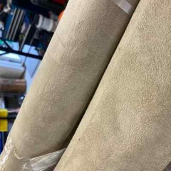 Jaguar XKR Beige Suede Headliner Fabric w Foam 150 CM – 59″ Car Ceiling Roof