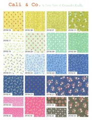 Moda CALI & CO. Charm Pack, 100% Cotton 5-inch Precut Squares (42 pcs)