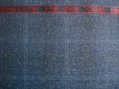 DORMEUIL 67% WOOL & 33% SILK JACKETING/SUITING FABRIC “Dorsilk Red” = 2.0 m.
