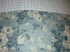Daisy Kingdom Victoria Rose Allover Blue Cotton Fabric 35″ Long x 44″ Wide