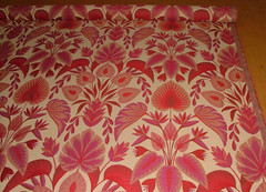1.5 Metres Fryetts San Michele Rosso Jacquard Fabric Cushion Upholstery Use