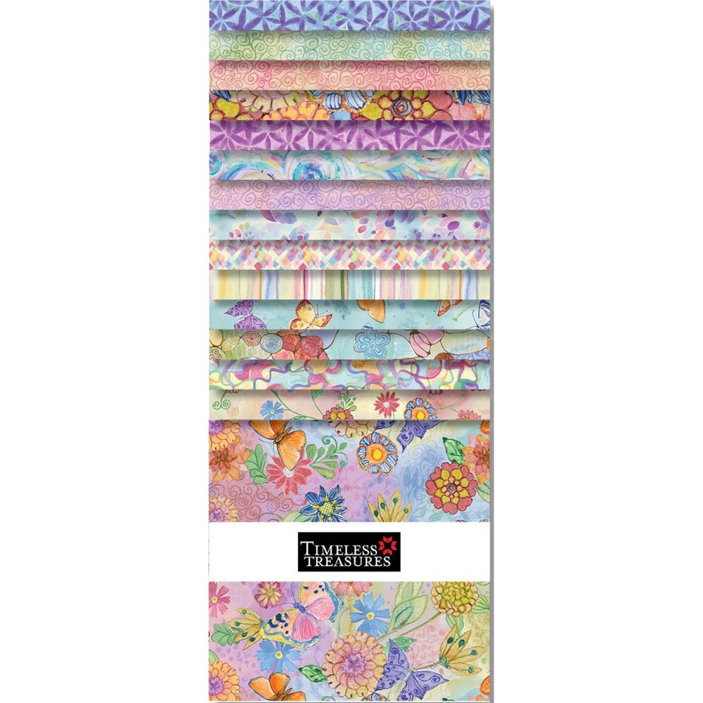 Timeless Treasures – Love Spell Pastels – (42) 10″ Fabric Squares
