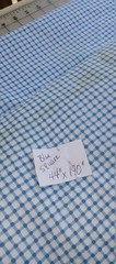 Blue Checkered .. please see photos for sizes. 190″ X 44″Inches
