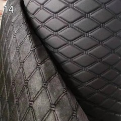 100x158cm Faux Leather Quilted PVC Fabric Car Interior Upholstery Mat