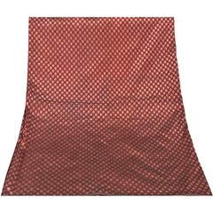 Sanskriti 1 Yard Art Silk Dark Red Woven Banarasi Dress Material Craft Fabric