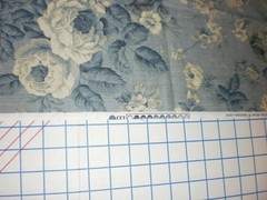 Daisy Kingdom Victoria Rose Allover Blue Cotton Fabric 35″ Long x 44″ Wide