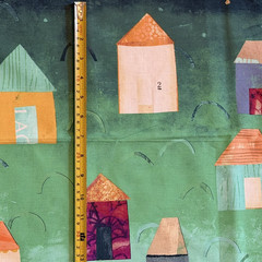 House Under The Newspaper Moon Carrie Bloomston 40876 Windham Fabric 1 1/2 Yds