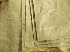 Muslin Febric 100℅ Cotton Unbleach 5 Metre Febric Olive Green thread Count 200