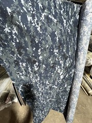 Navy Blue Digital NyCo Camo Fabric 60”