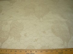 10 YDS REGAL ROOSTER HONEYCOMB WOVEN UPHOLSTERY FABRIC FOR LESS