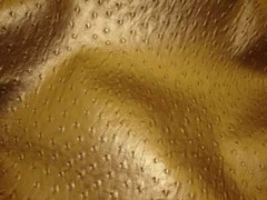 Gold Metallic Ostrich Upholstery faux leather Vinyl fabric auto seat decor diy