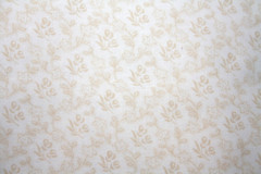 LIGHT BROWN LEAF CLUSTERS ON OFF WHITE – 100% COTTON FABRIC
