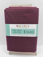 Waverly Inspirations Precut 1 Yd fabric 36inx44 in Dark Red, Merlot 100% cotton