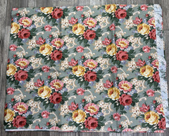 NEW Daisy Kingdom Grannies Roses Fabric 1997 Shabby Chic Floral 44×110 3 Yards