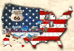 Summer On The Road Again Route 66 by from Hoffman 29″ x 43″ Panel