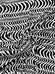 Polyester Single Spun 2 Ways Spandex Light Medium Weight Geometric Print Fabric