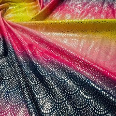 Vibrant Colorful Mermaid Scales print Spandex Fabric Stretch by yard Swimwear